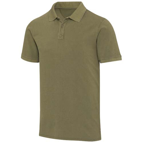 Polo homme promotionnel délavé 200 g/m² Calgary Vert forêt